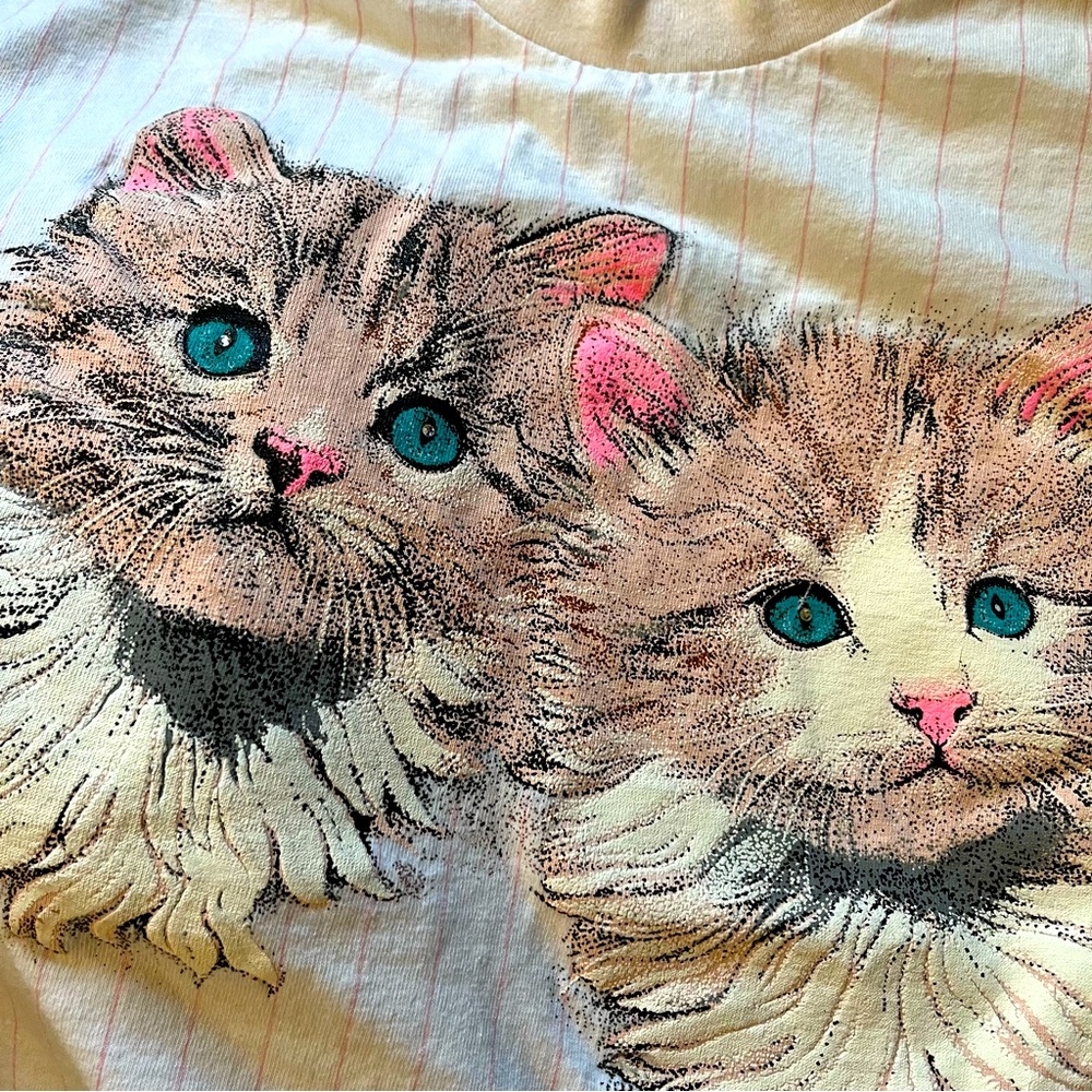 Lesal West Inc vintage 1992 tee cats medium